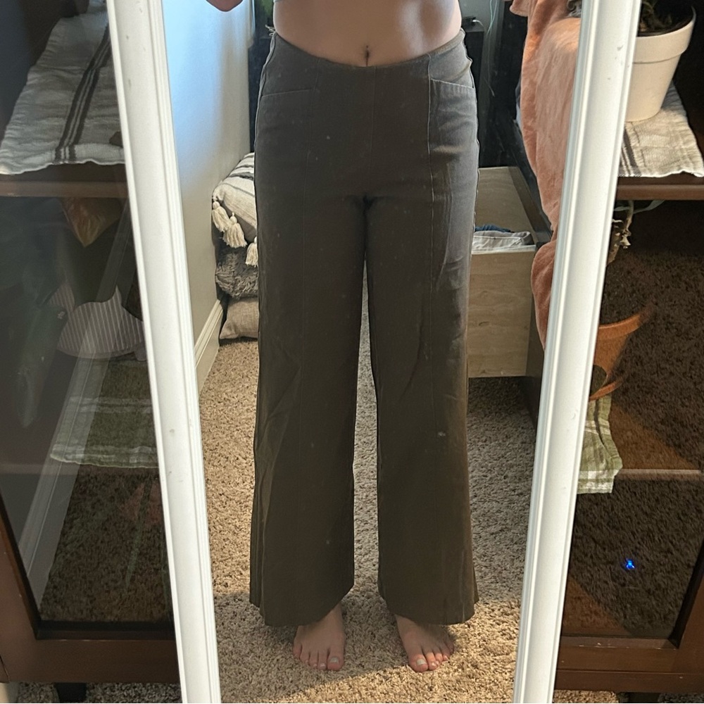 Old Navy Charcoal Wide-Leg Pants